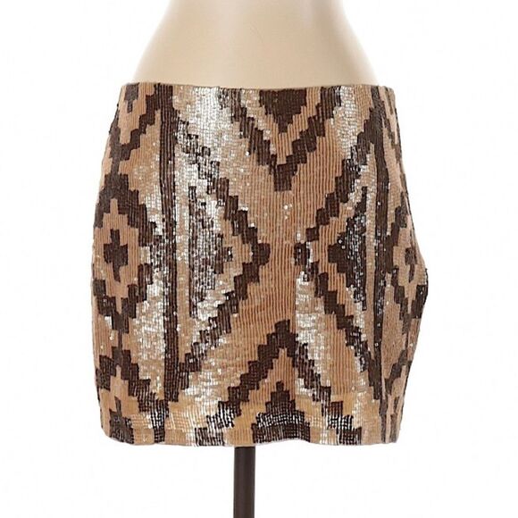 Haute Hippie Dresses & Skirts - Haute Hippie Sequined Silk Skirt